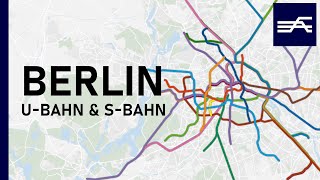 Evolution of the Berlin Rapid Transit (U-Bahn, S-Bahn) 1902-2021 (animation)