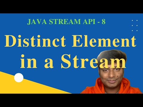 Distinct Element in a Stream of Integers | java | 2022