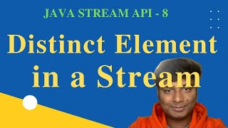 Distinct Element in a Stream of Integers | java | 2022