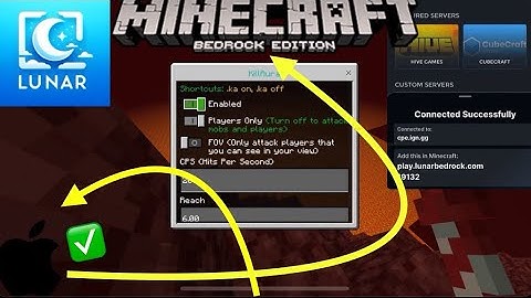 NEW MCPE HACK CLIENT - LUNAR PROXY REVIEW/TUTORIAL ON CPE all platforms supported (ios console etc.)