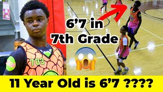 11 YEAR OLD DUNKER is UNSTOPPABLE - Archange Railey-Lemovou is A CHEAT CODE