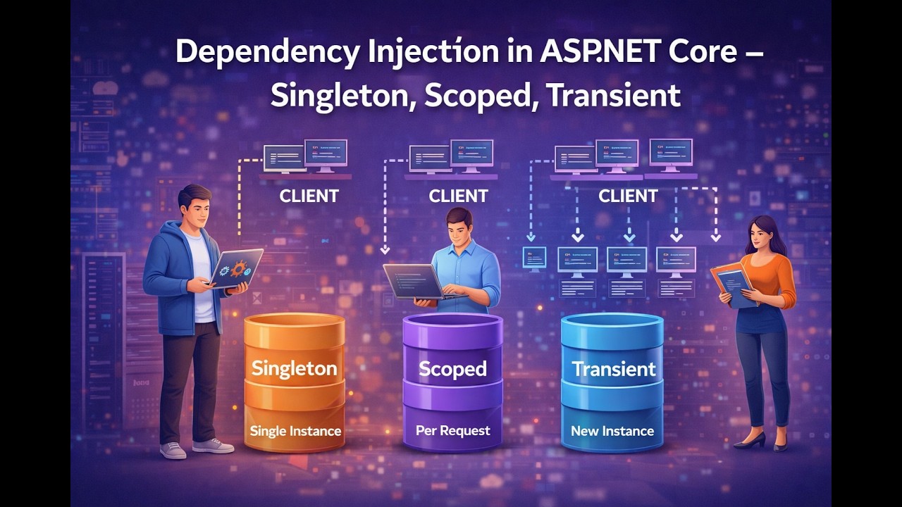 Dependency Injection in ASP.NET Core – Singleton, Scoped, Transient ...