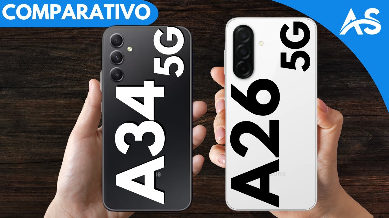 Samsung A34 5G vs Samsung A26 5G - Comparativo - YouTube