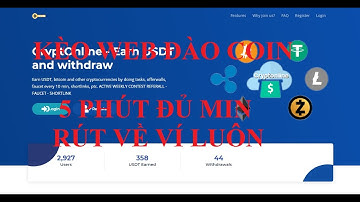 WEB ĐÀO COIN 5 PHÚT ĐỦ MIN RÚT UY TÍN 100% I web đào đồng coin I kiếm tiền online