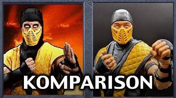 Detailed Comparison! Mcfarlane Toys Mortal Kombat Klassic Scorpion Action Figure Review
