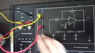 Analog and Digital circuits : Op- Amp as Sine wave generator