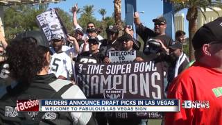 Raiders announce draft picks in las vegas