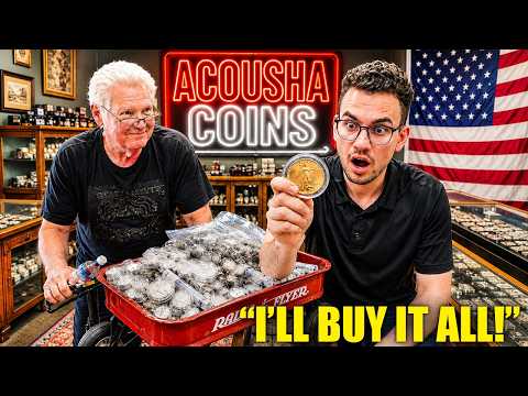 Elderly Man Unloads $27,000 WAGON Full Of Coins!