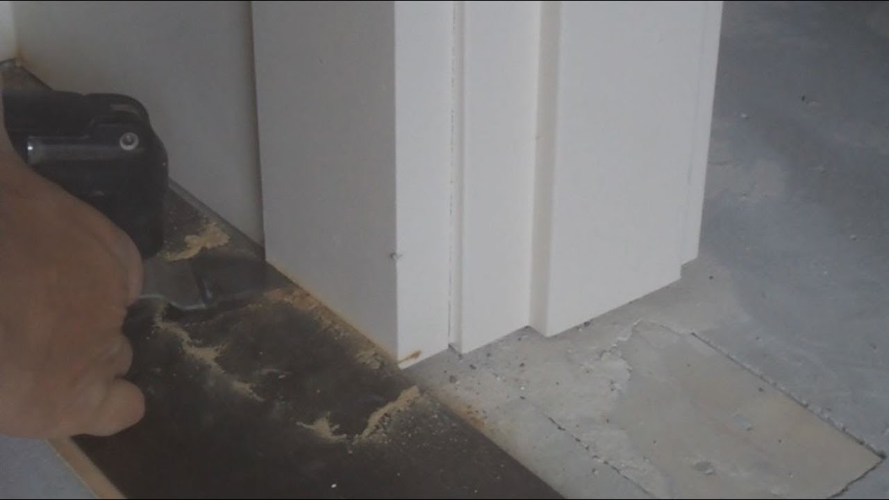 Undercutting Door Frames for Dummies: When You Installing Hardwood or  Laminate Floors - YouTube