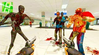 Counter Strike Source - Zombie Horde Mod Online Gameplay on de_paris_subway map