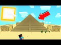 WHO BUILT THAT PYRAMID?! NOOB FOUND SECRET DESERT in MINECRAFT!