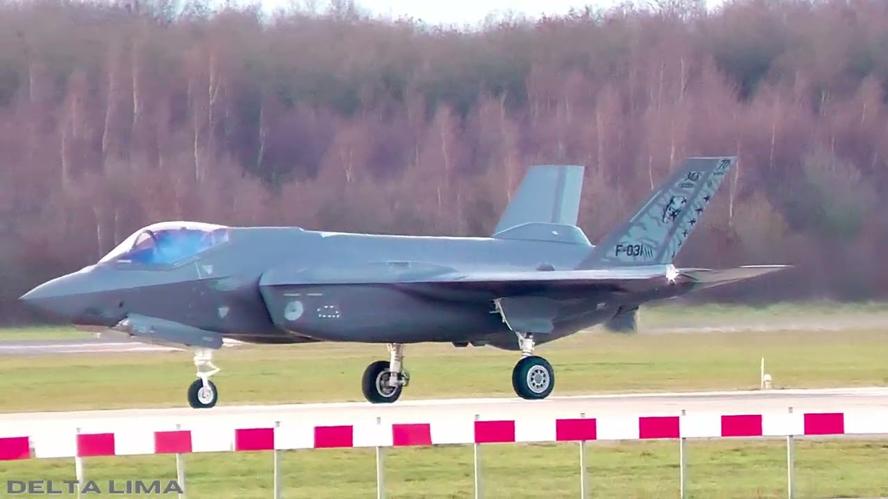 [4K]Volkel AFB morning wave departure and landing