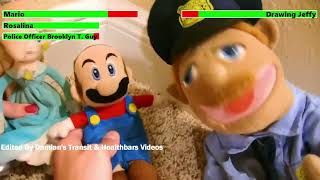 Sml Mario & Rosalina Vs. Drawing Jeffy With Healthbars