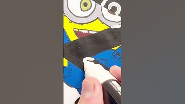 Drawing a minion but ✨X-Ray✨ Style! #shorts #minions #xray