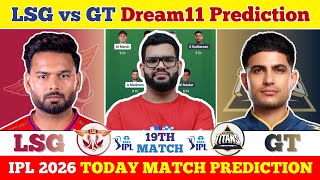 LSG vs GT 2026 Dream11 Prediction| LSG vs GT Today Match Prediction| IPL 2026 Match 19 screenshot 3