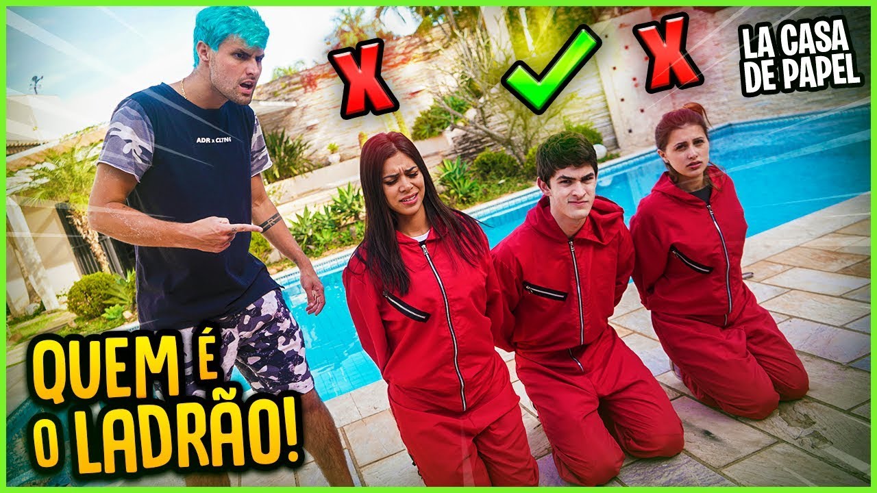 entretenimento para casamento QUEM É O LADRÃO IMPOSTOR DE LA CASA DE PAPEL ?? ( NOVO MINI GAME ) [ REZENDE EVIL ]