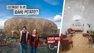 We Stayed in a GIANT POTATO in Idaho!  World’s Most Unique Luxury Hotel?? (Boise, ID)