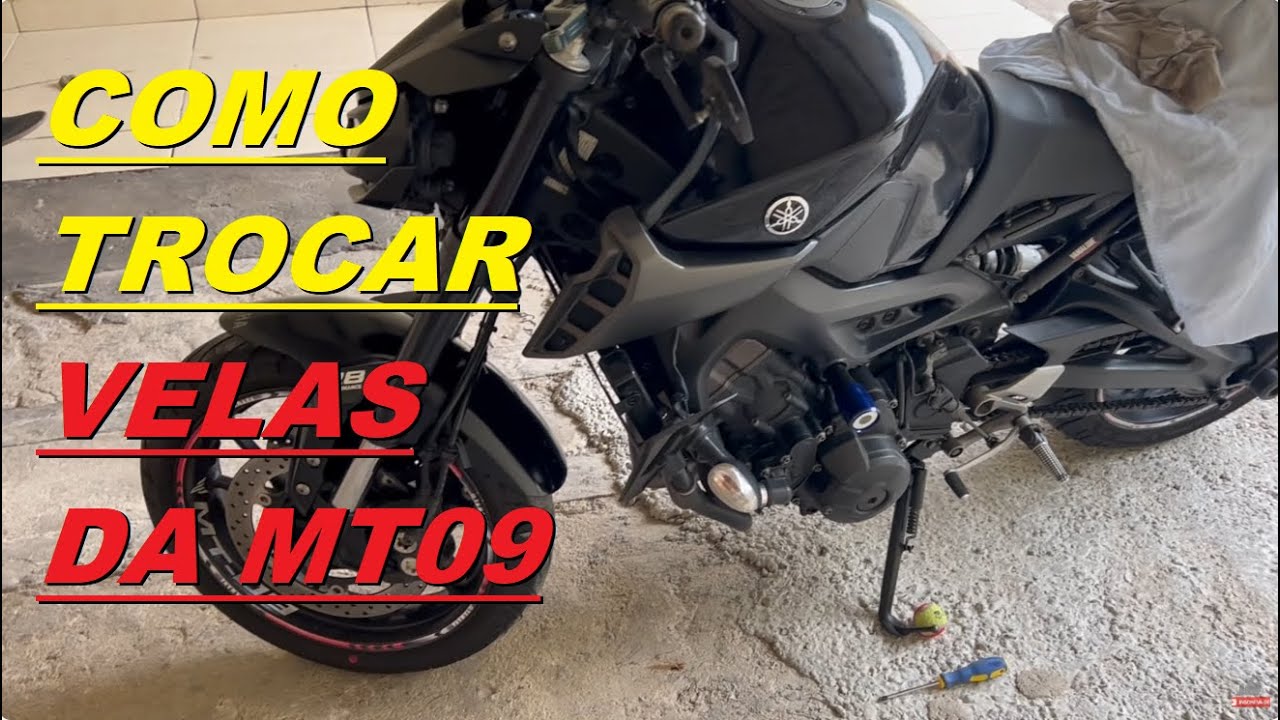 TROCANDO COMO TROCAR AS VELAS DA MT09  2020 A 2026