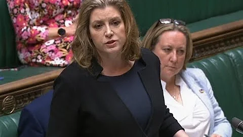 Penny Mordaunt takes a well aimed swipe at her bos...