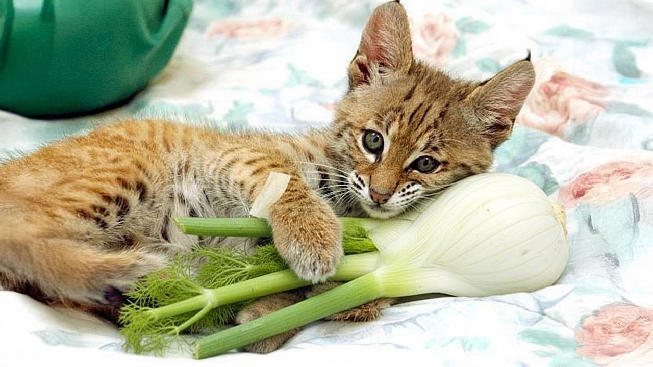 This Bobcat Loves Vegetables—You Won’t Believe What He Does with Fennel ...