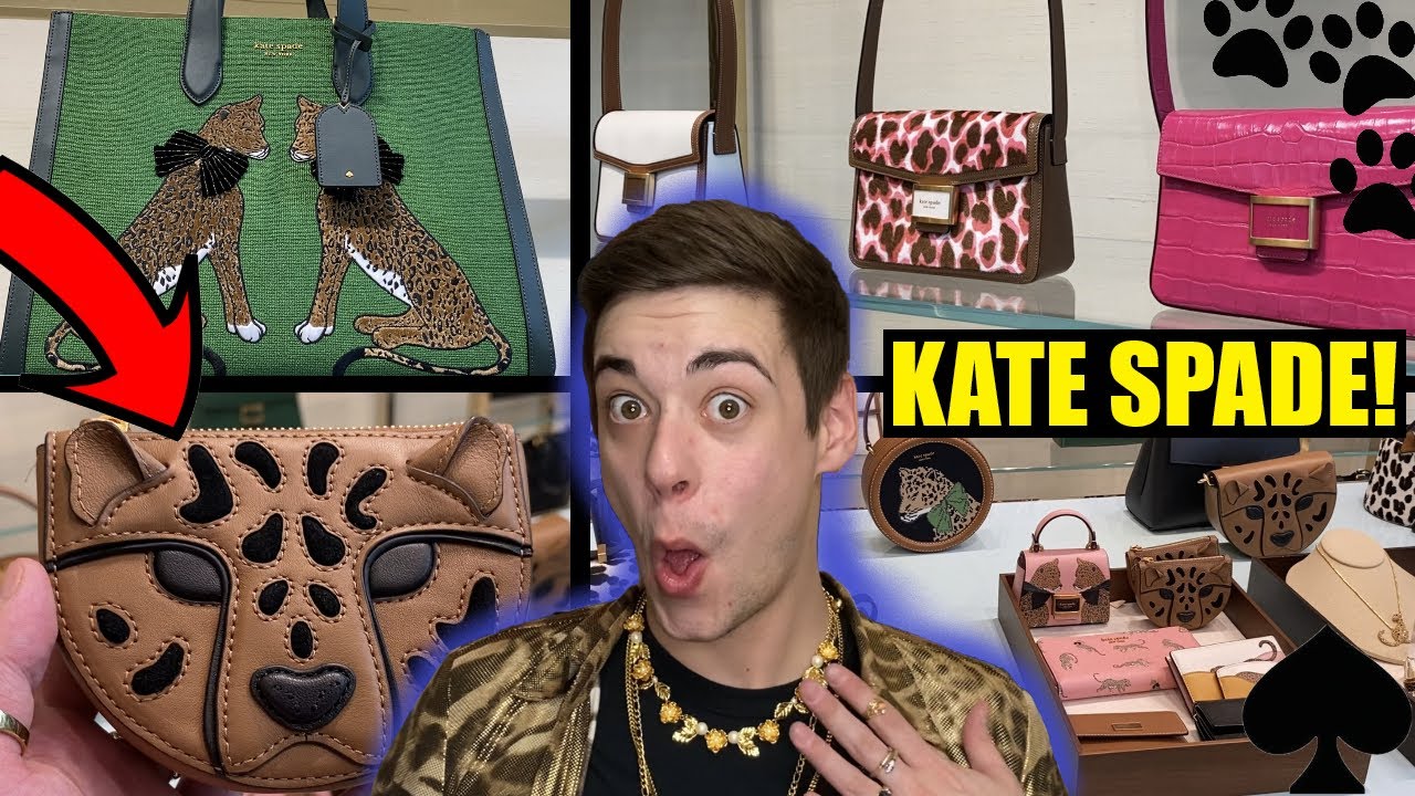 Luck Be A Lady.. Lady LEOPARD! Kate Spade Leopard Shop With Me! - YouTube