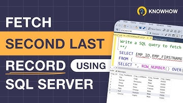 How to Find Second Last Record from a Table in SQL Server