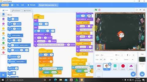 Animasi Bangun datar (persegi, segitiga dan lingkaran) Menggunakan Scratch