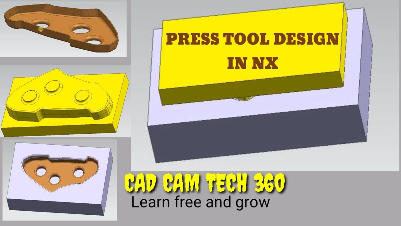 Sheet metal forming tool in NX Press tool punch and die design YouTube