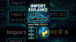 Python Import Explained in Easy Hindi | Library, Module &amp; sqrt Function Complete Guide for Beginners