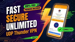 How to setup UDP Thunder VPN with fast udp settings for fast and secure browsing  screenshot 5