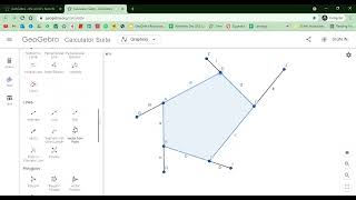 Sum of exterior angles of a polygon using Geogebra