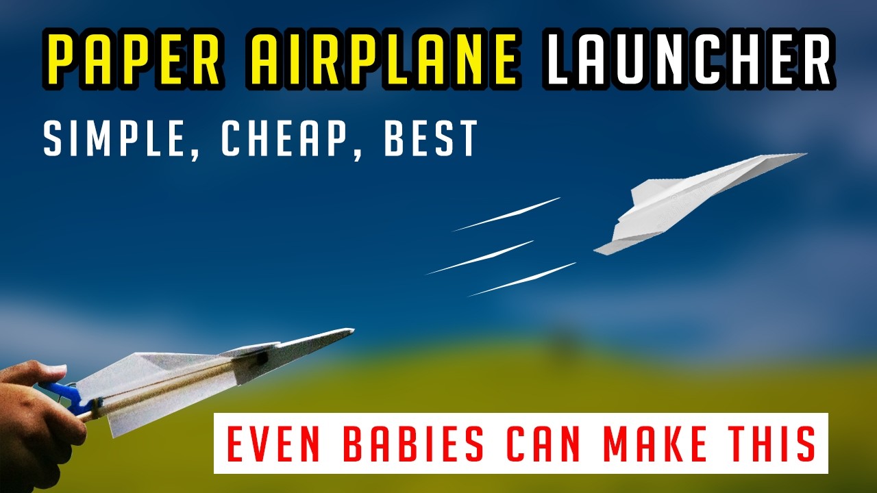 How to make a Paper Airplane Launcher Easy