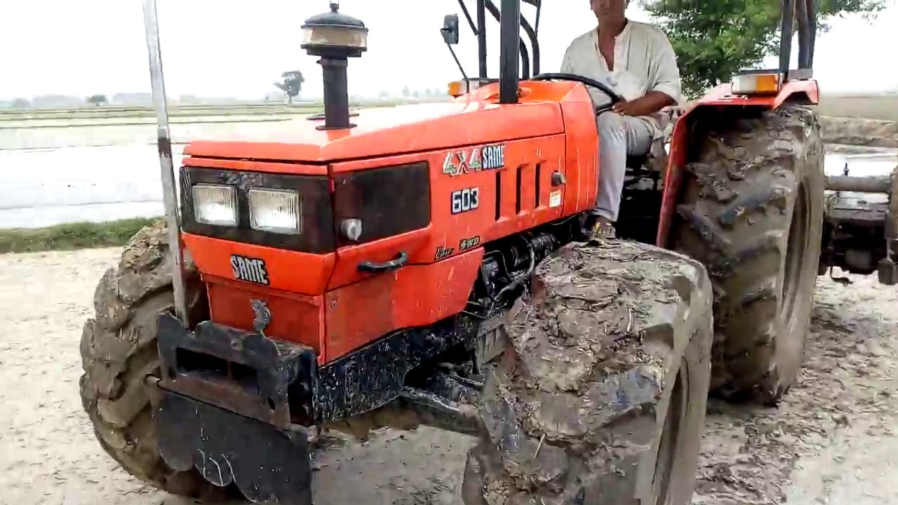 SAME 603 4X4 TRACTOR FIRST LOOK IN FIELD YouTube