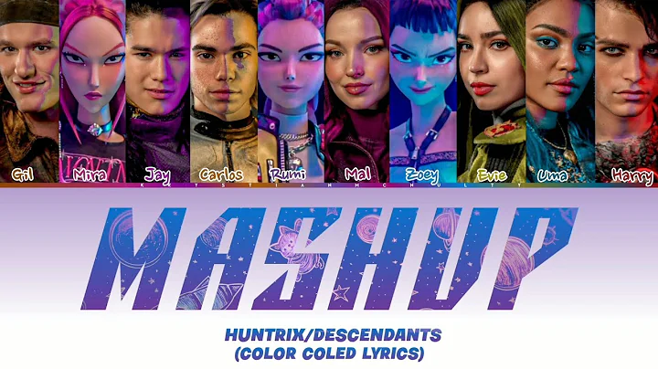 Descendants - Mashup. How It's Done/Night Falls, Kpop Demon Hunters (Color Coled Lyrics)