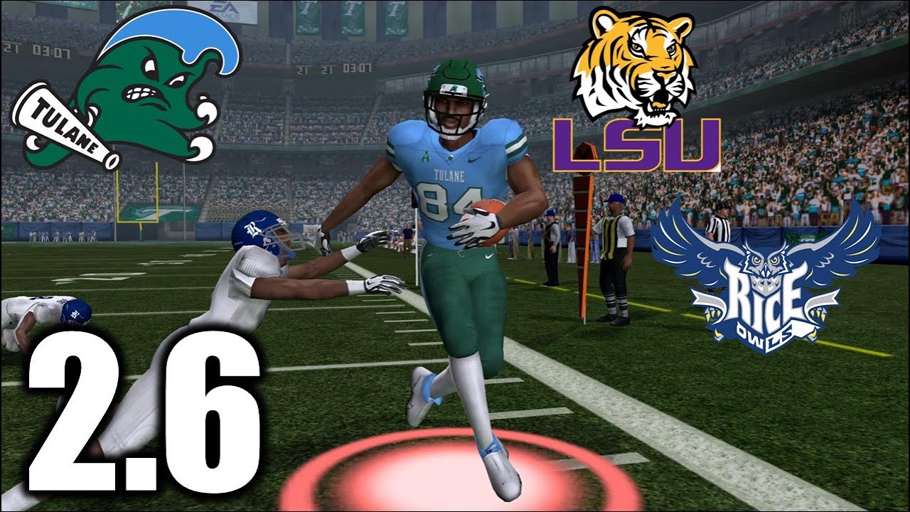 Tulane vs 3 LSU & Ricel S2 E6 NCAA Football 06 Dynasty YouTube