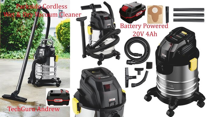 Parkside Wet & Dry Vacuum Cleaner PWD 30 A1 Testing - YouTube