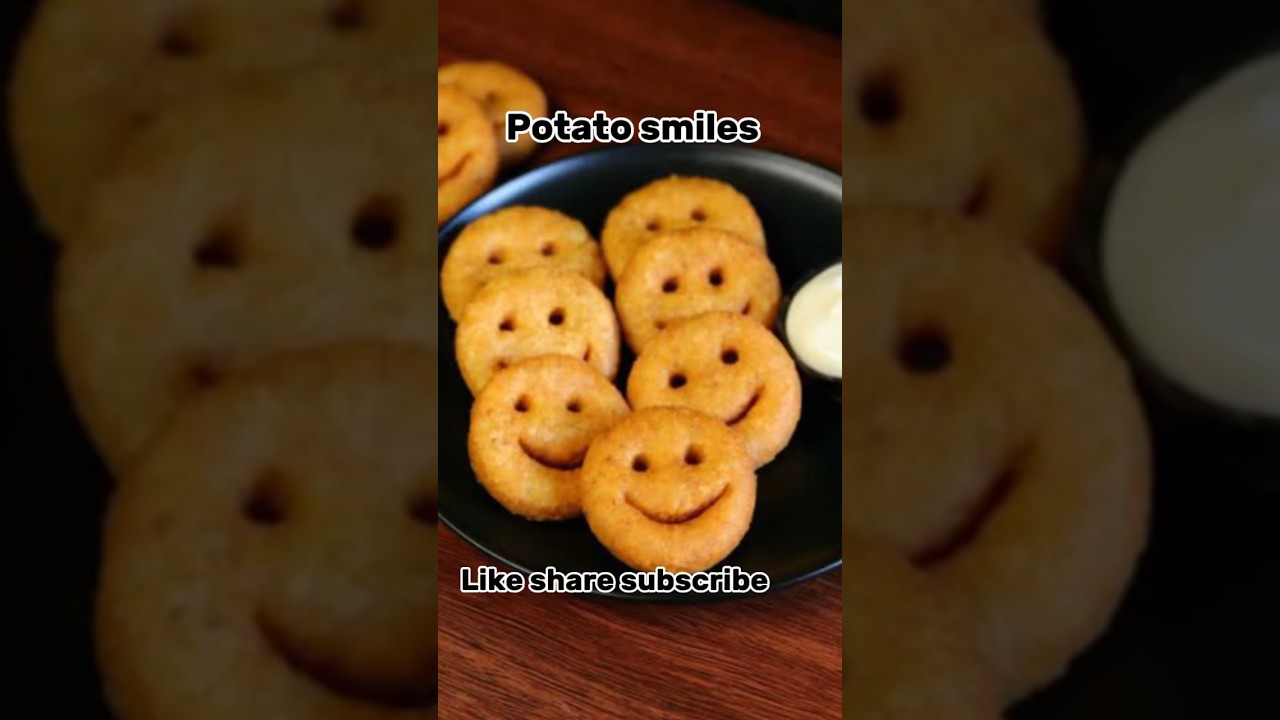 Potato smilies recipe/ potato cake recipe/ kids lunch box recipe/ vegan recipe