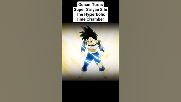 Gohan Turns Super Saiyan 2 In The Hyperbolic Time Chamber Interstellar Style #dragonball