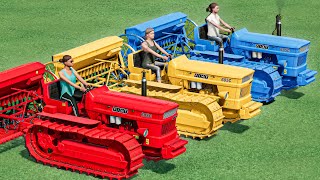 Work with Colors - SEEDING with Mini crawler TRACTORS - Farming Simulator 22