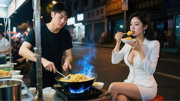 拜金女瞧不起路邊炒飯的窮小夥，怎料他一碗蛋炒飯俘獲美女總裁芳心，美女總裁豪擲千億聘請他當自己的私人廚師，小夥從此走向人生巔峰！#短劇  #總裁灰姑娘 #窮小子逆襲#爆燃短劇KingDrama