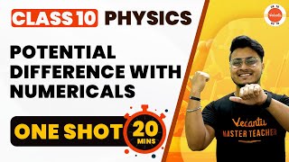 Electric Potential & Potential Difference (Voltage)with Numerical: CBSE Class 10 Electricity OneShot