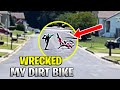 HE INSTANTLY CRASHES MY NEW CRF150RB DIRT BIKE!!! | Darrius Anderson | Leek GT