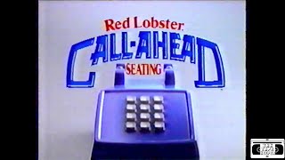 Red Lobster Call Ahead Seating Commercial - 1990