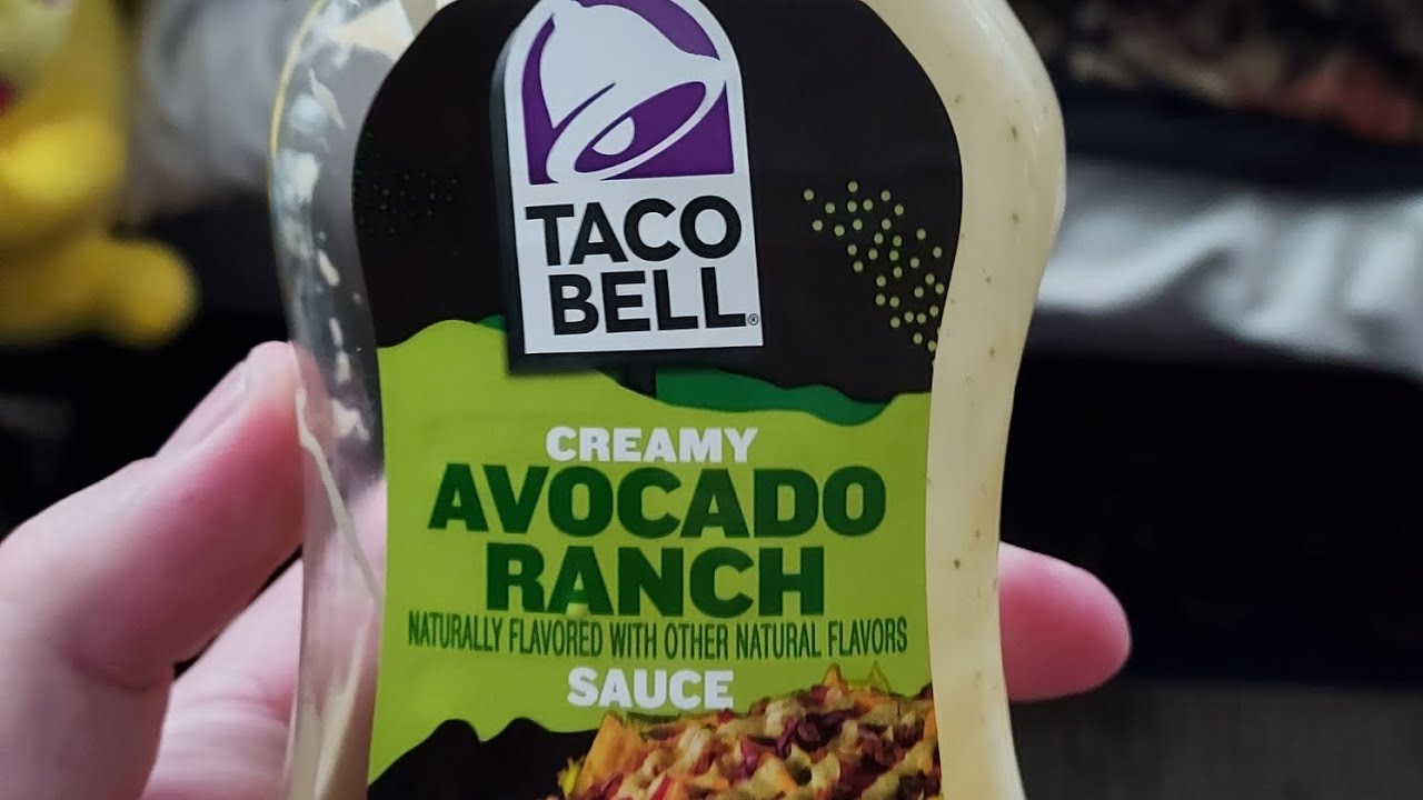 Trying Taco Bell Avocado Ranch Sauce YouTube