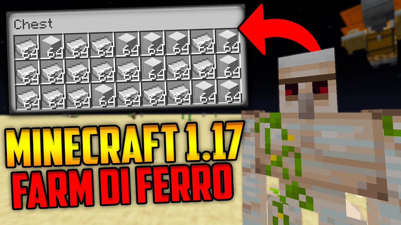 COME COSTRUIRE UNA FARM DI FERRO IN MINECRAFT 1.17! FACILE! - YouTube