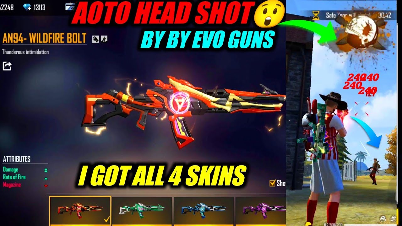 OMG😲Auto head shots| First gameplay with new Incubator  AN94 | New AN94 incubator free fire