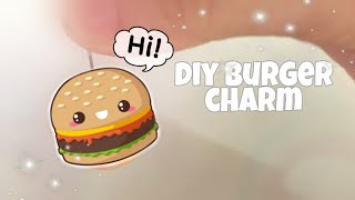 DIY burger charm🍔 | Polymer clay tutorial (aesthetic video)🍀 screenshot 5