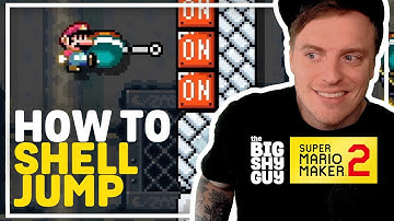 SHELL JUMP TRAINING, how to do a shell jump in Super Mario Maker 2