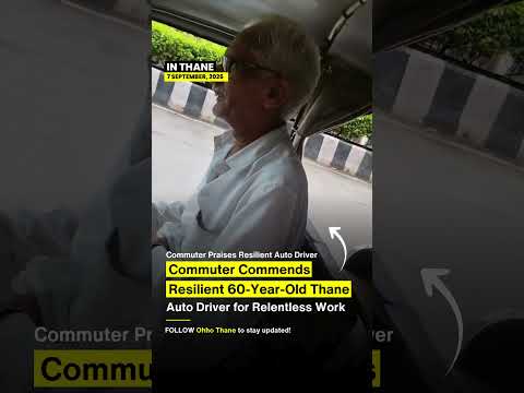 Commuter Praises Hardworking 60-Year-Old Thane Auto Driver! ❤️ #shorts #youtubeshorts