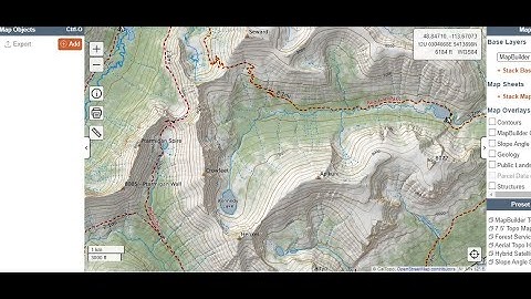 Planning a Hike in Caltopo
